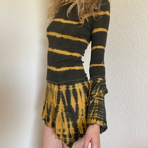 Unique asymmetrical hippie/grungy/cottage-core dress!